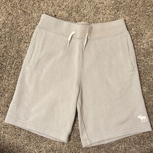 Abercrombie Kids Light Gray Athletic Shorts